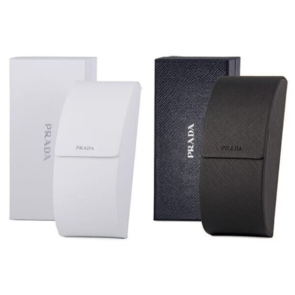 New PRADA Blue Rectangle SPR09Z 17T-08Z Sunglasses Women - Picture 6 of 6